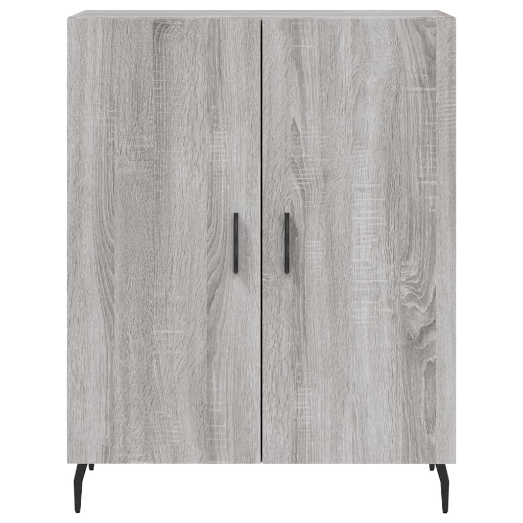 vidaXL Witrynka szary dąb sonoma 69,5x34x180cm materiał drewnopochodny