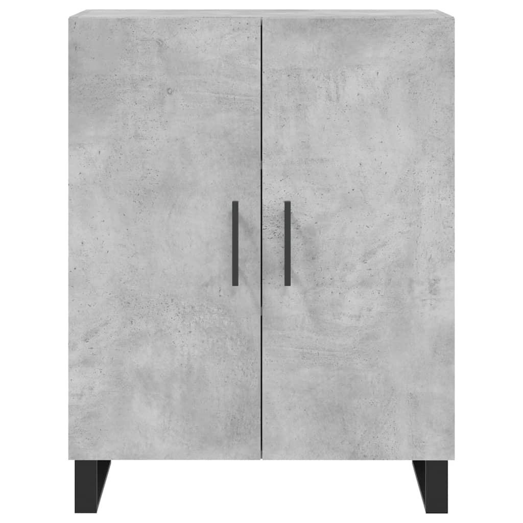 vidaXL Witrynka, szarość betonu 69,5x34x180 cm materiał drewnopochodny