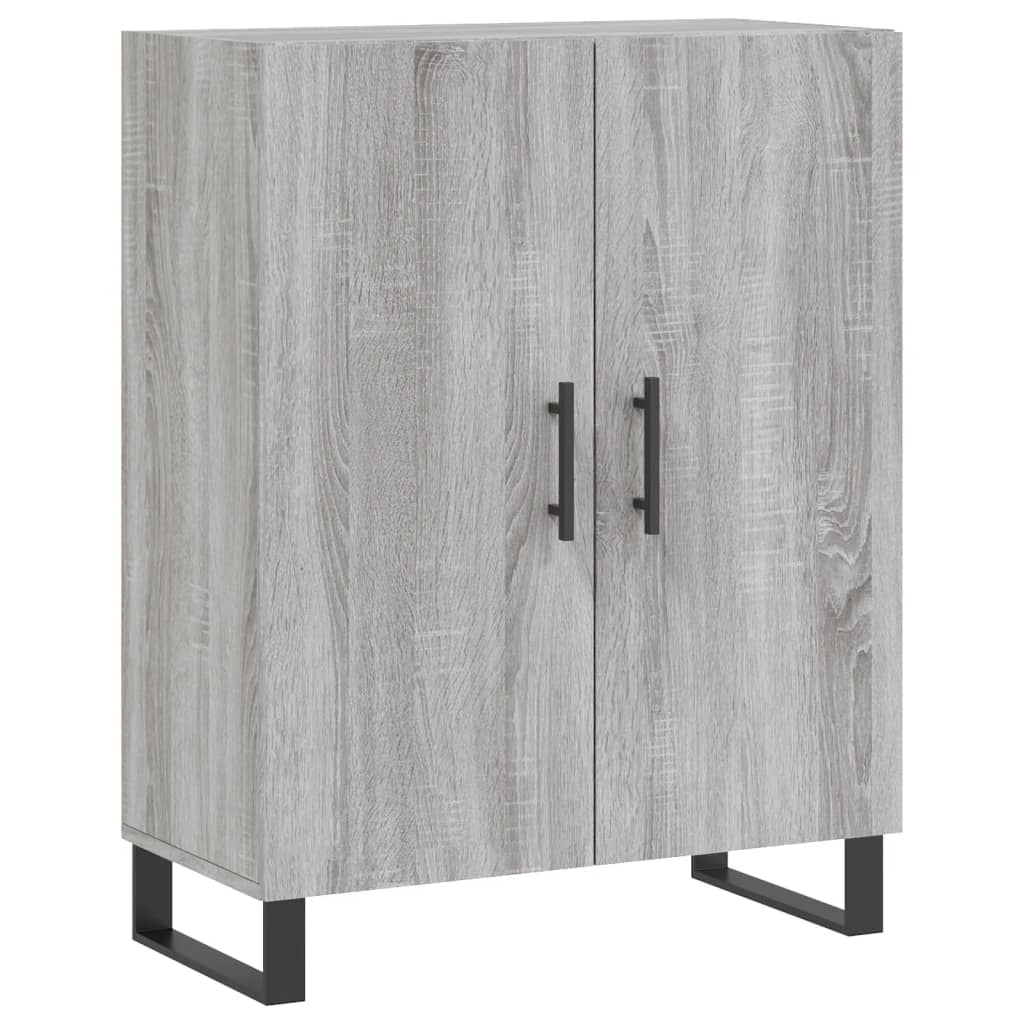 vidaXL Witrynka szary dąb sonoma 69,5x34x180cm materiał drewnopochodny