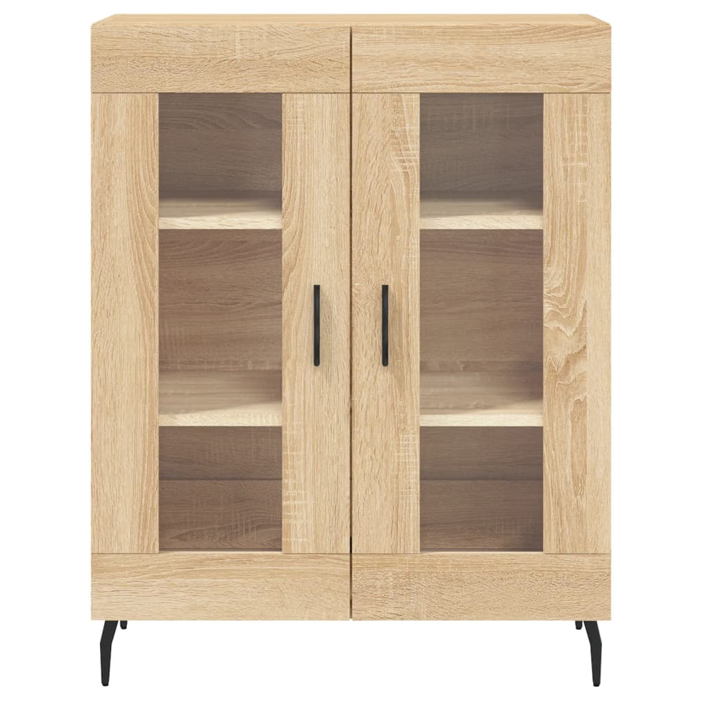 vidaXL Witrynka, dąb sonoma, 69,5x34x180 cm, materiał drewnopochodny