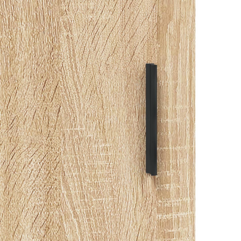 vidaXL Witrynka, dąb sonoma, 69,5x34x180 cm, materiał drewnopochodny