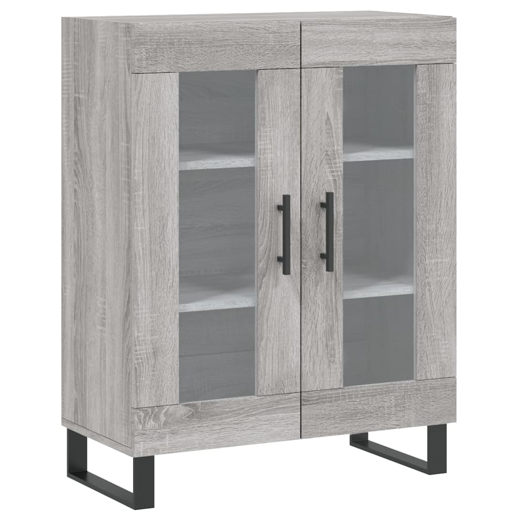 vidaXL Witrynka szary dąb sonoma 69,5x34x180cm materiał drewnopochodny