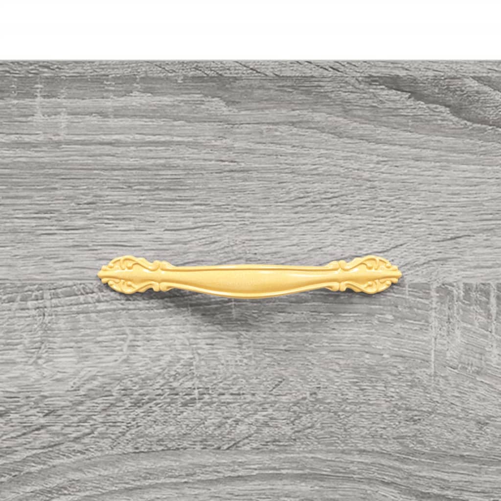vidaXL Witrynka szary dąb sonoma 69,5x34x180cm materiał drewnopochodny