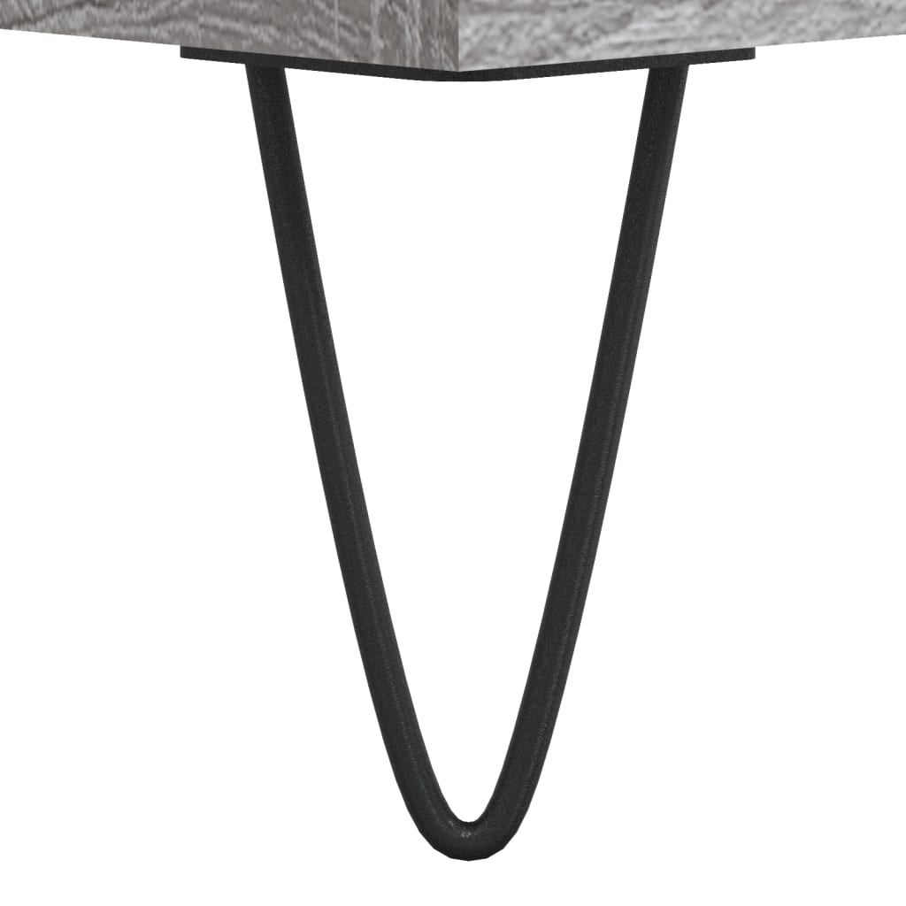 vidaXL Witrynka szary dąb sonoma 69,5x34x180cm materiał drewnopochodny