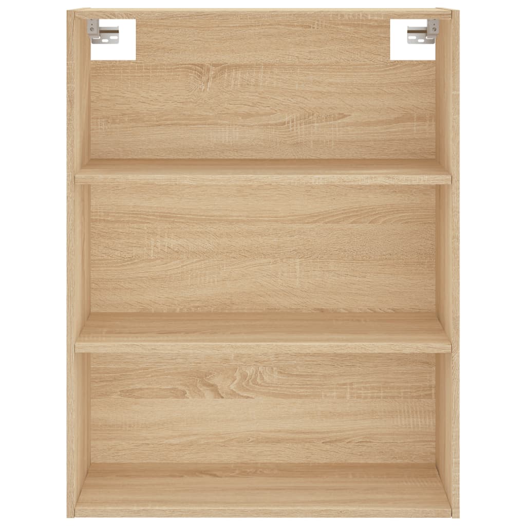 vidaXL Witrynka, dąb sonoma, 69,5x34x180 cm, materiał drewnopochodny