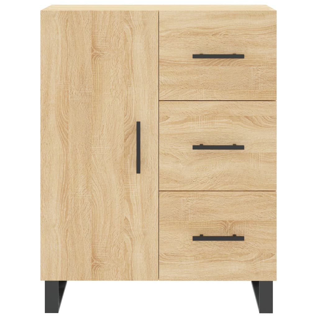 vidaXL Witrynka, dąb sonoma, 69,5x34x180 cm, materiał drewnopochodny