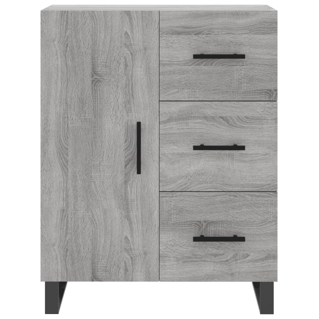 vidaXL Witrynka szary dąb sonoma 69,5x34x180cm materiał drewnopochodny