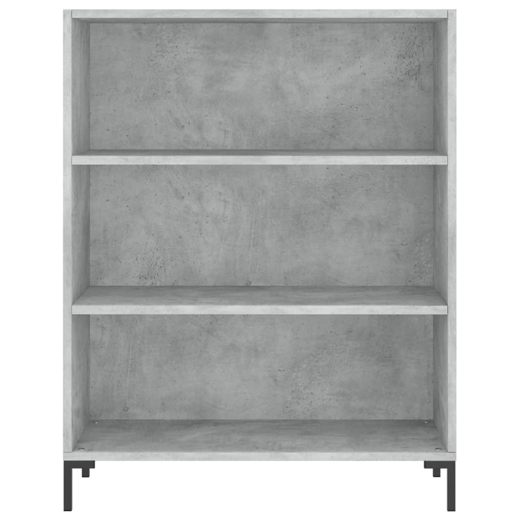 vidaXL Regał, szarość betonu, 69,5x32,5x180 cm materiał drewnopochodny