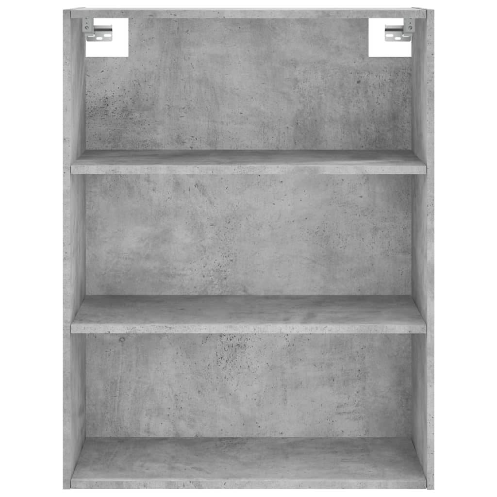 vidaXL Regał, szarość betonu, 69,5x32,5x180 cm materiał drewnopochodny