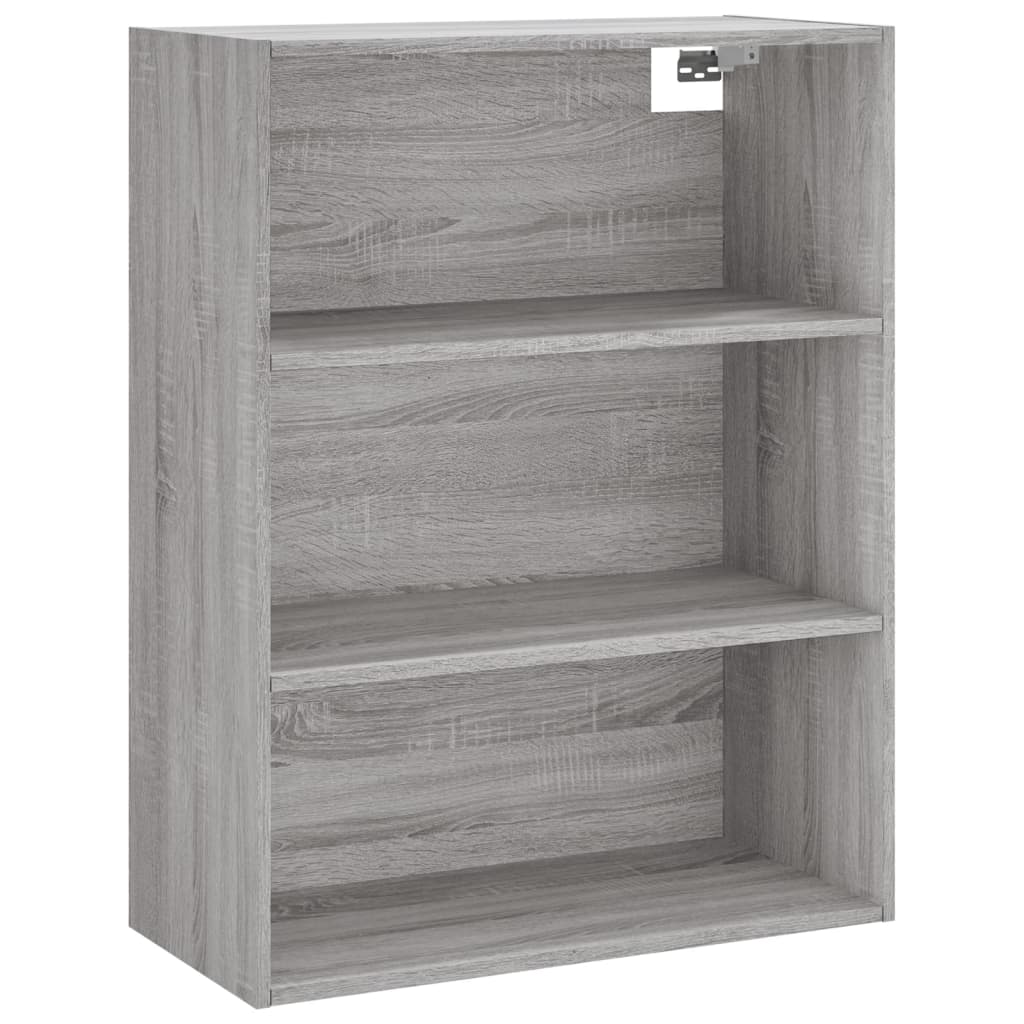 vidaXL Regał szary dąb sonoma 69,5x32,5x180 cm materiał drewnopochodny