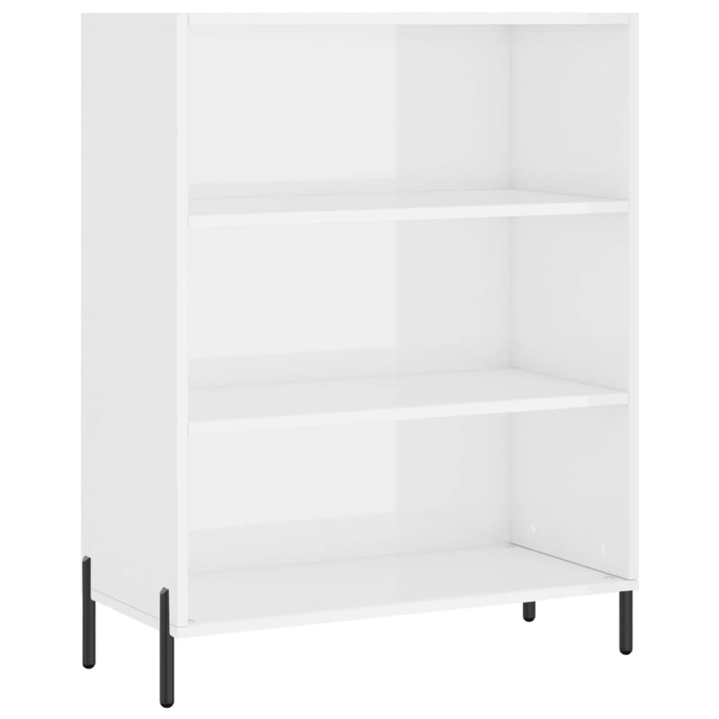 vidaXL Regał, biały, 69,5x32,5x180 cm, materiał drewnopochodny