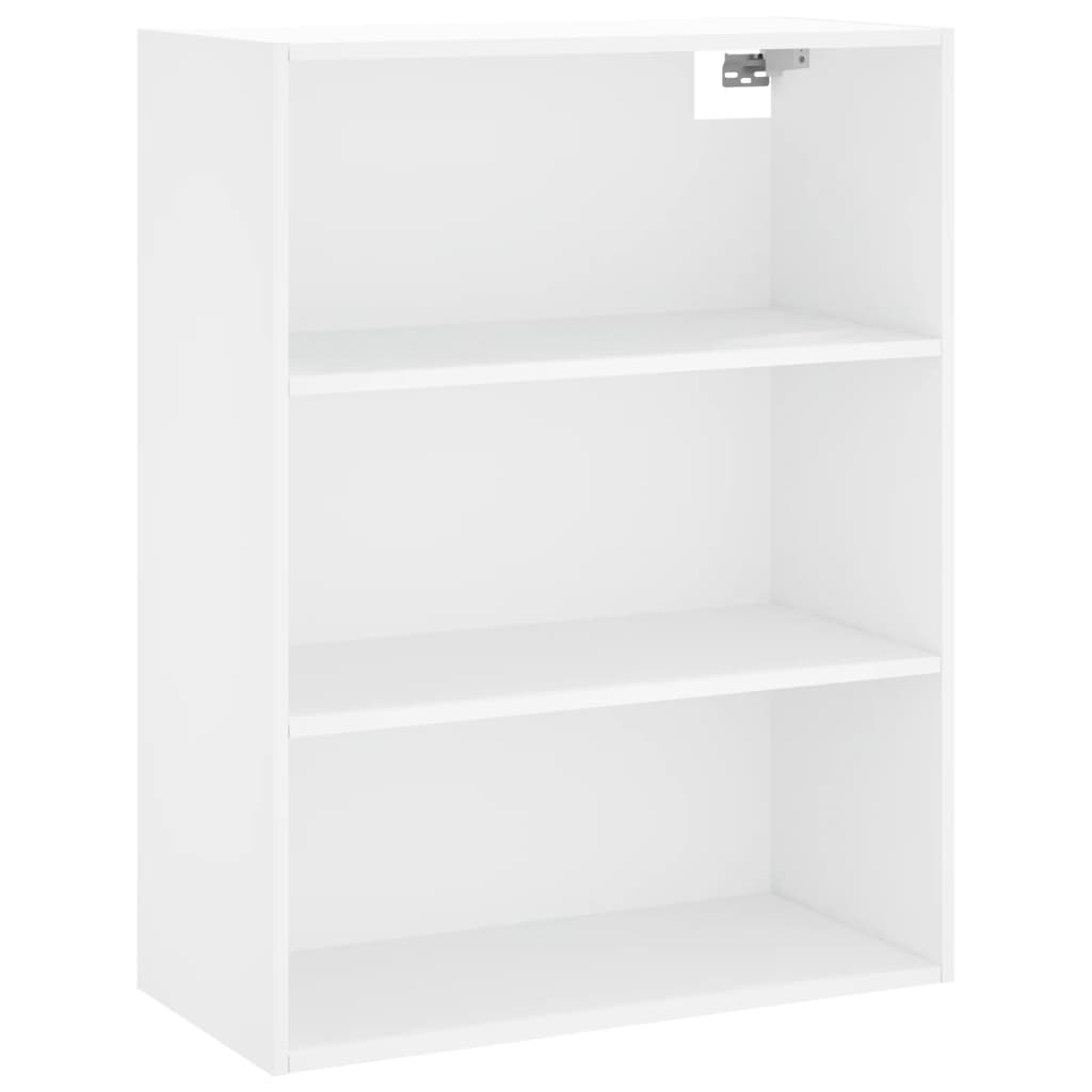vidaXL Regał, biały, 69,5x32,5x180 cm, materiał drewnopochodny