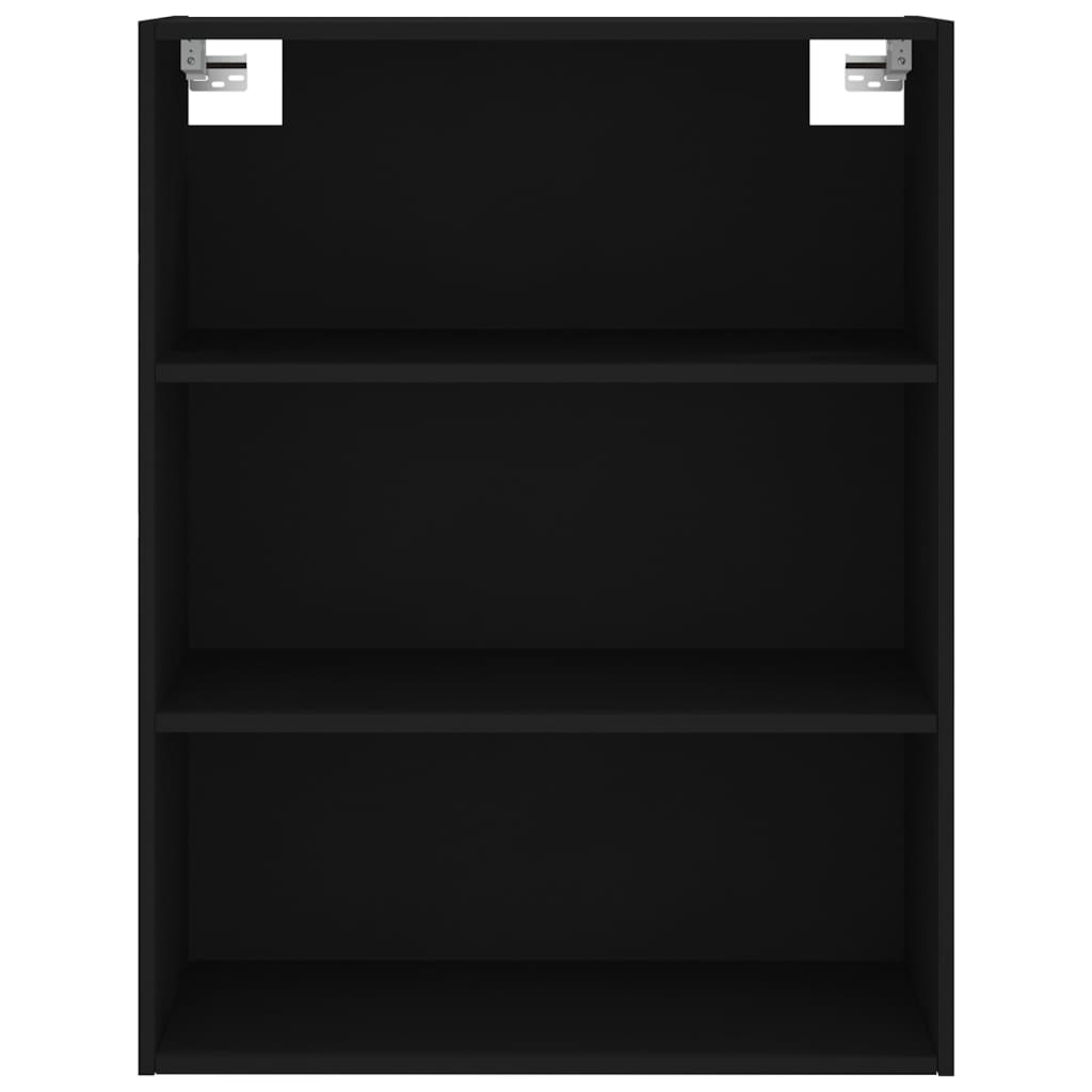 vidaXL Regał, czarny, 69,5x32,5x180 cm, materiał drewnopochodny