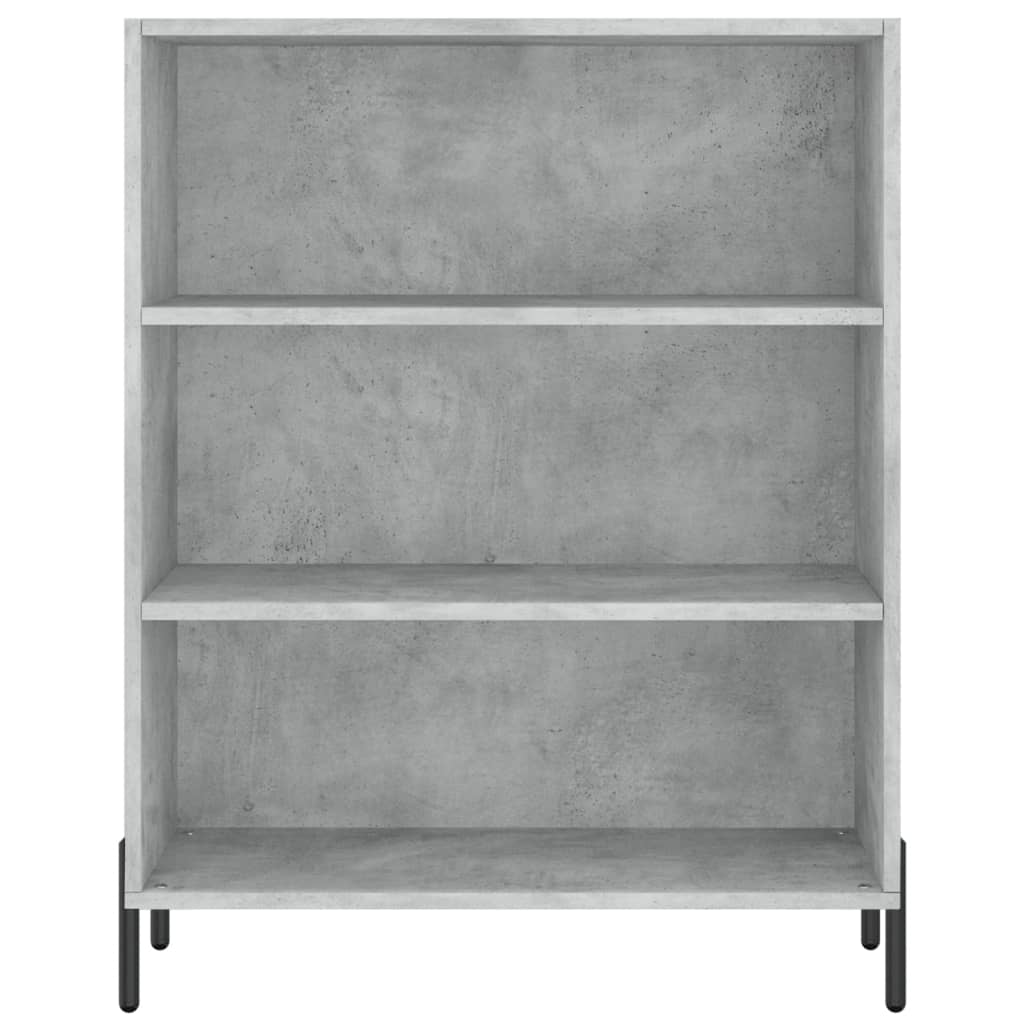 vidaXL Regał, szarość betonu, 69,5x32,5x180 cm materiał drewnopochodny