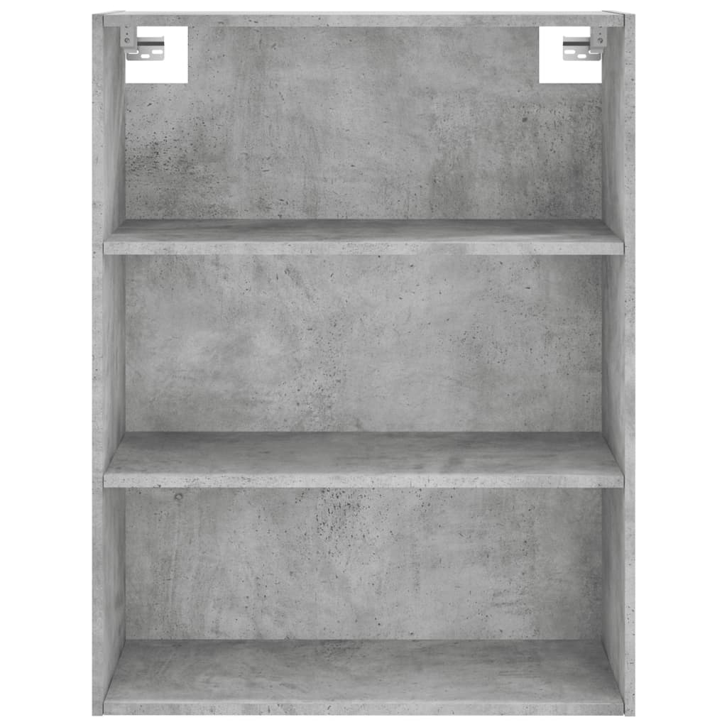 vidaXL Regał, szarość betonu, 69,5x32,5x180 cm materiał drewnopochodny