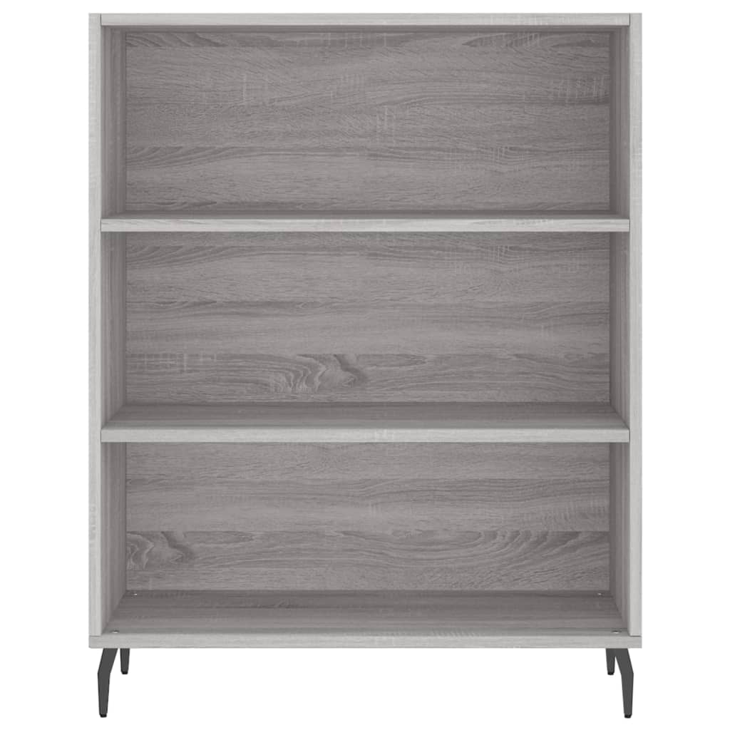 vidaXL Regał szary dąb sonoma 69,5x32,5x180 cm materiał drewnopochodny
