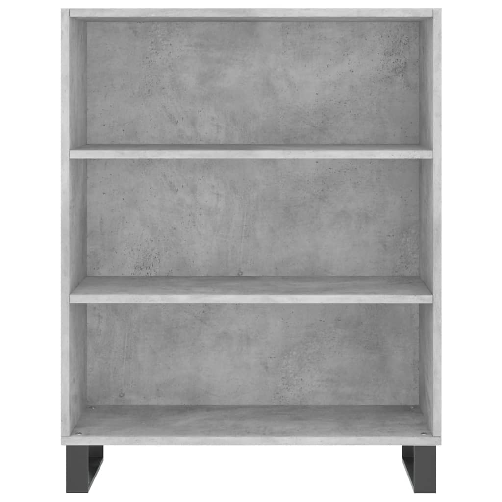 vidaXL Regał, szarość betonu, 69,5x32,5x180 cm materiał drewnopochodny