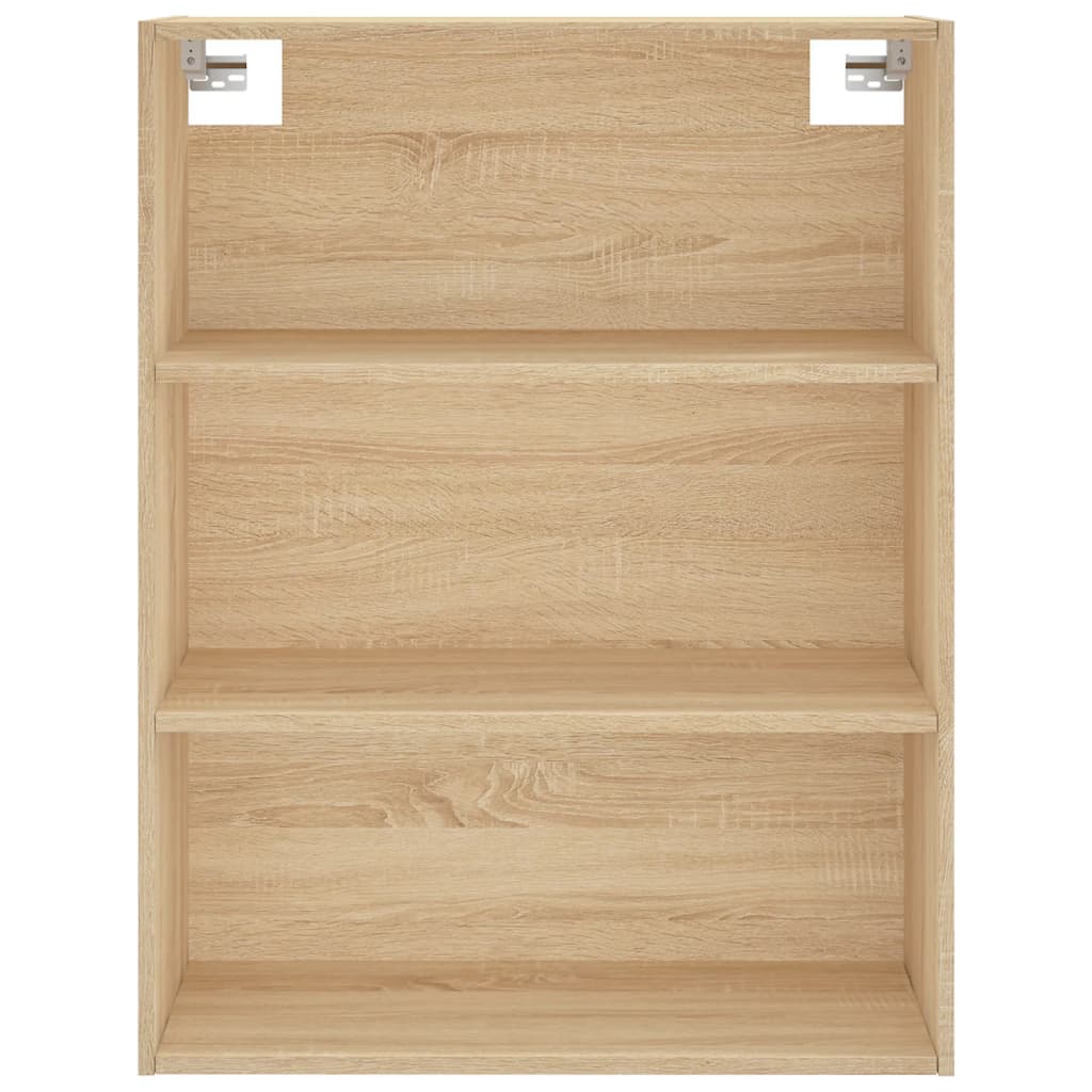 vidaXL Witrynka, dąb sonoma, 69,5x34x180 cm, materiał drewnopochodny