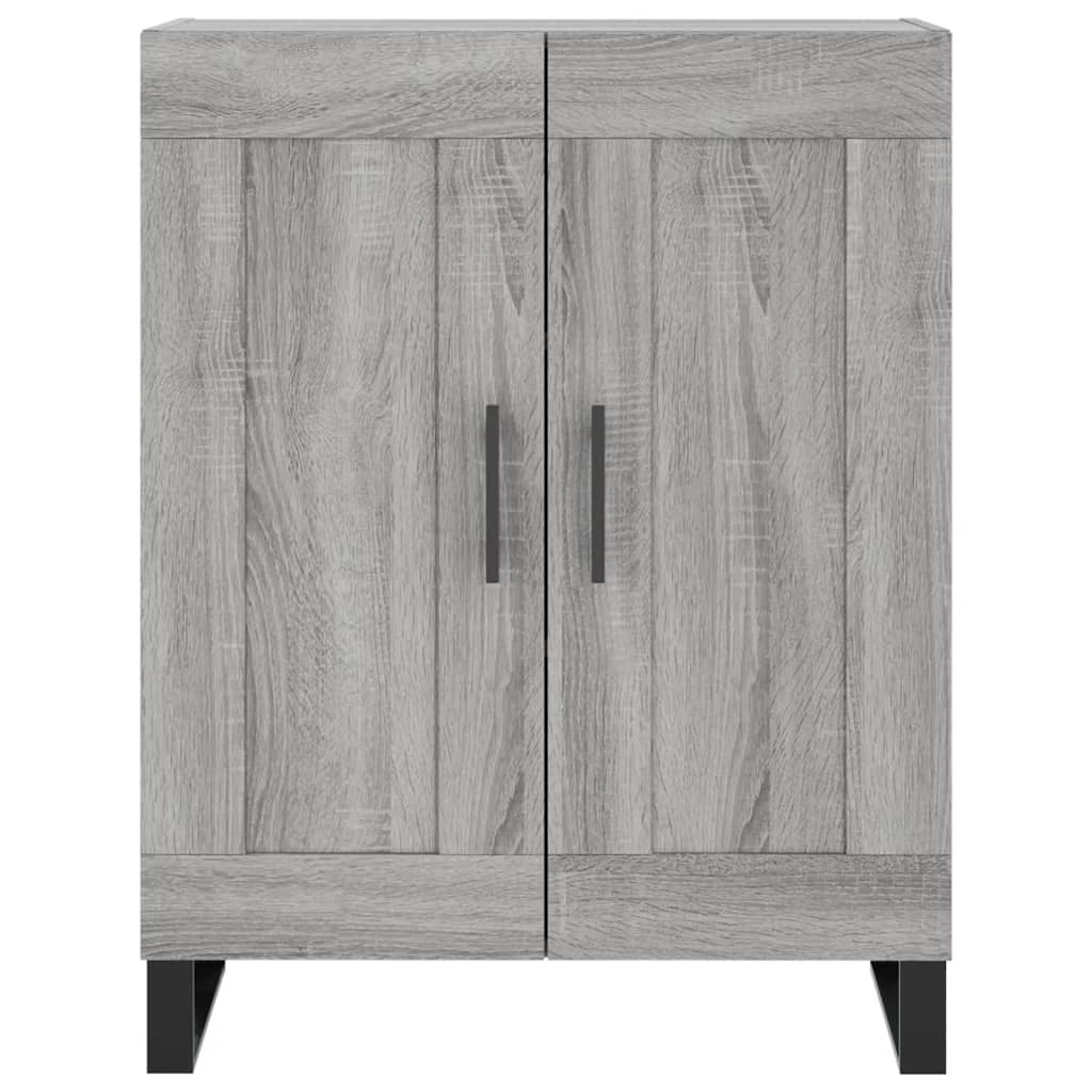 vidaXL Witrynka szary dąb sonoma 69,5x34x180cm materiał drewnopochodny