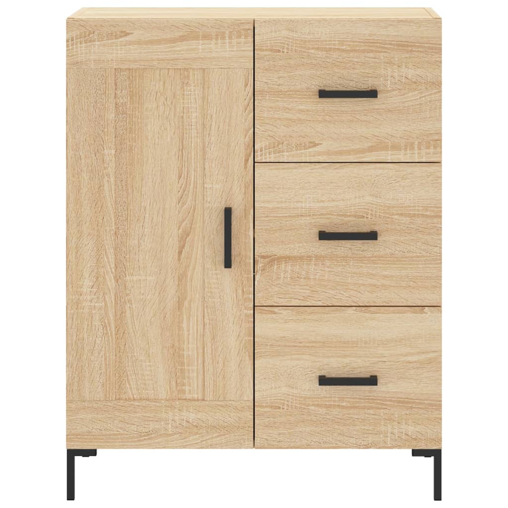vidaXL Witrynka, dąb sonoma, 69,5x34x180 cm, materiał drewnopochodny