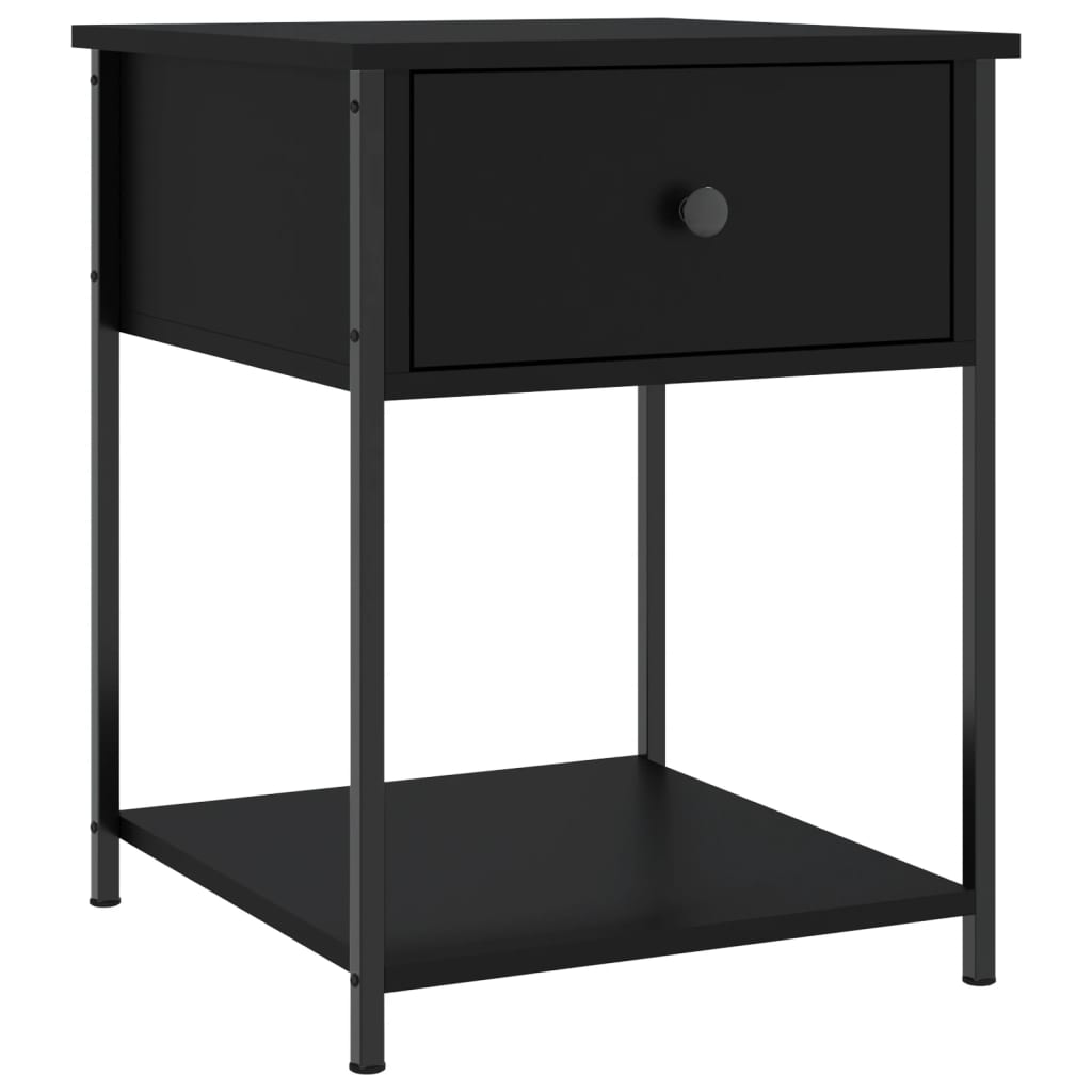 vidaXL Stoliki nocne, 2 szt., czarne, 44x45x58 cm