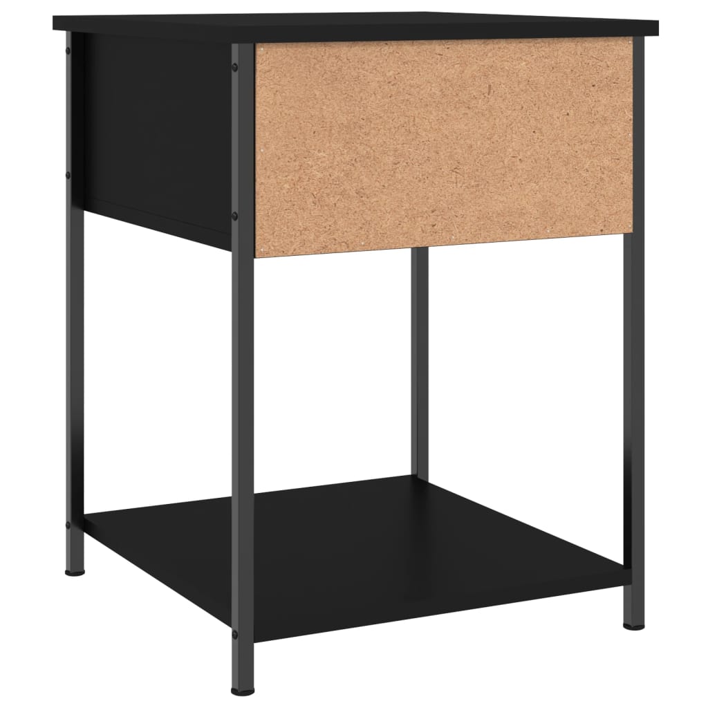 vidaXL Stoliki nocne, 2 szt., czarne, 44x45x58 cm