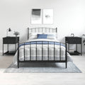 vidaXL Stoliki nocne, 2 szt., czarne, 44x45x58 cm