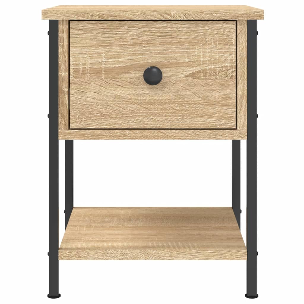 vidaXL Szafka nocna, dąb sonoma, 34x35,5x45cm, materiał drewnopochodny