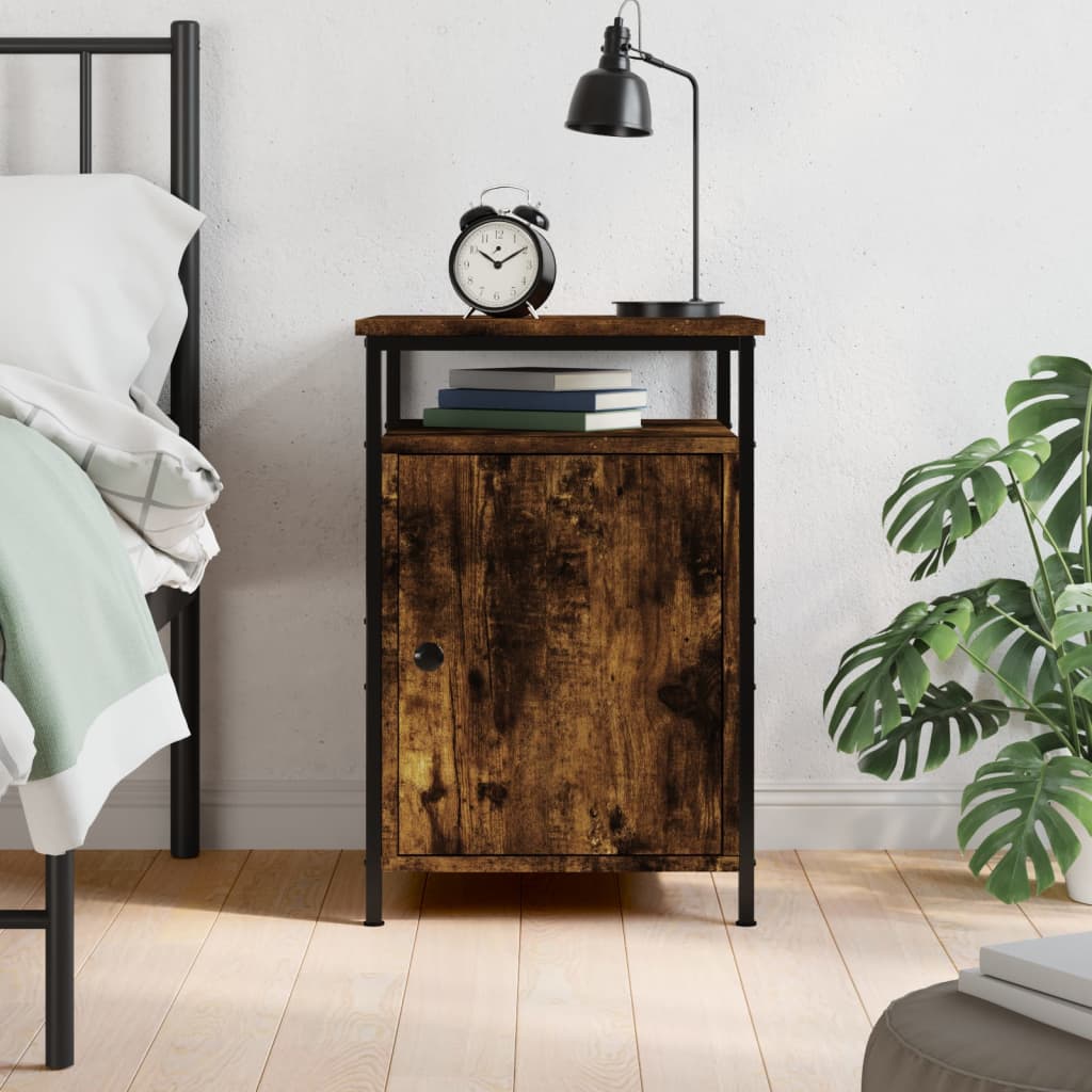 vidaXL Szafka nocna, przydymiony dąb, 40x42x60 cm