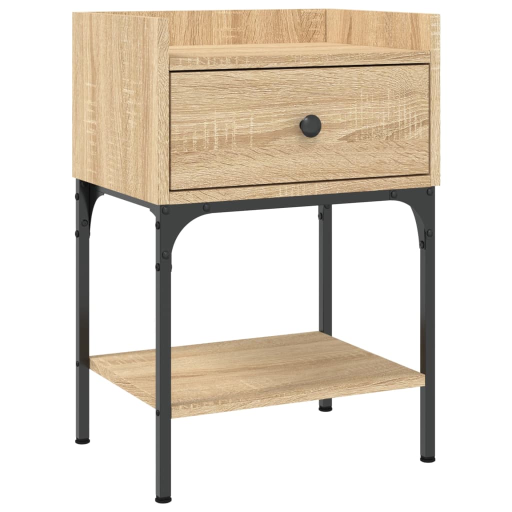vidaXL Stolik nocny, dąb sonoma, 40,5x31x60cm, materiał drewnopochodny