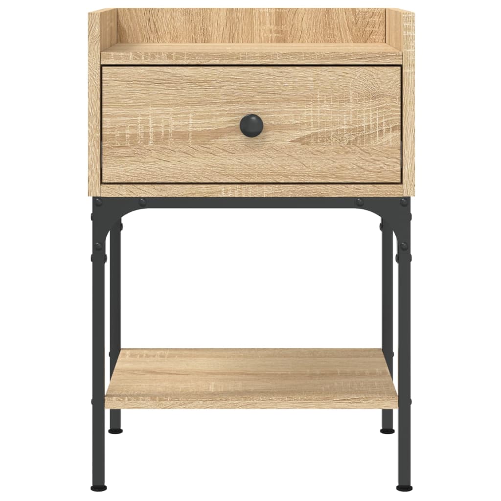 vidaXL Stolik nocny, dąb sonoma, 40,5x31x60cm, materiał drewnopochodny