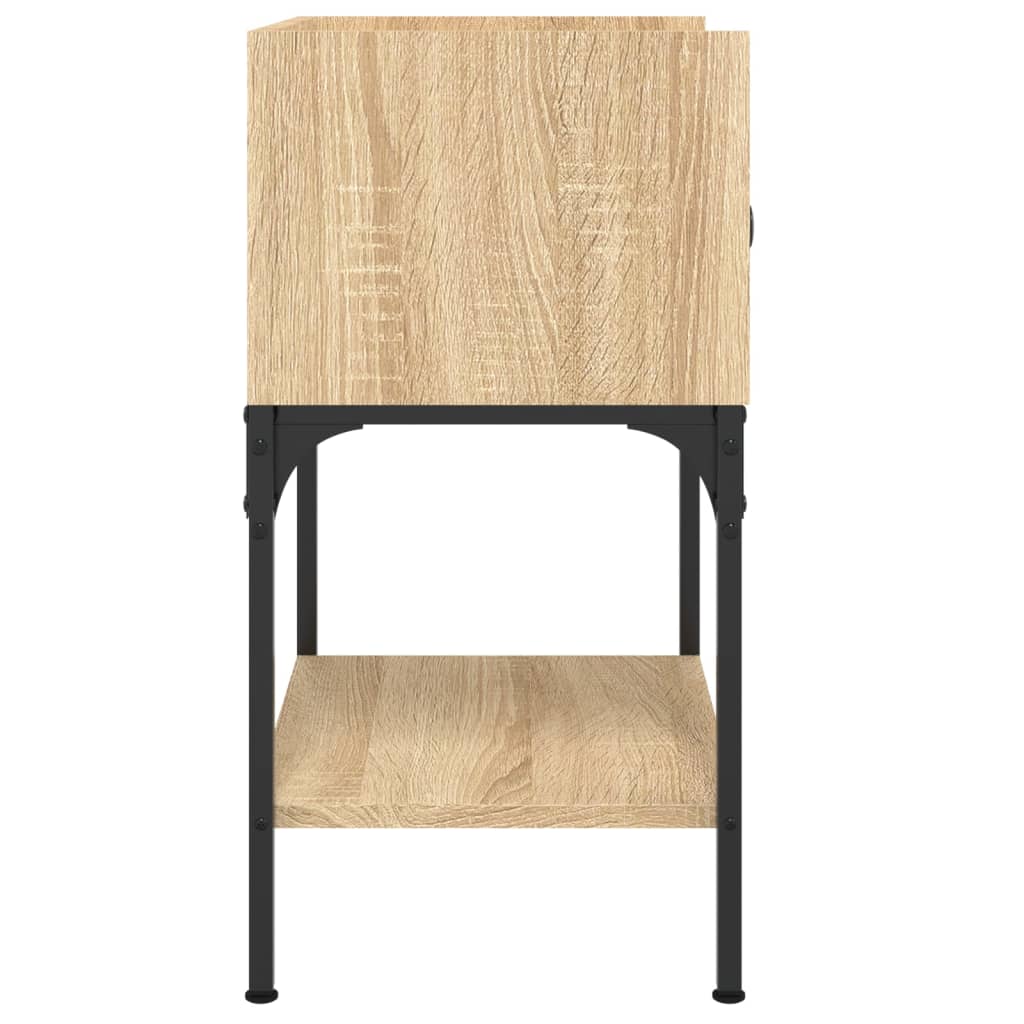 vidaXL Stolik nocny, dąb sonoma, 40,5x31x60cm, materiał drewnopochodny