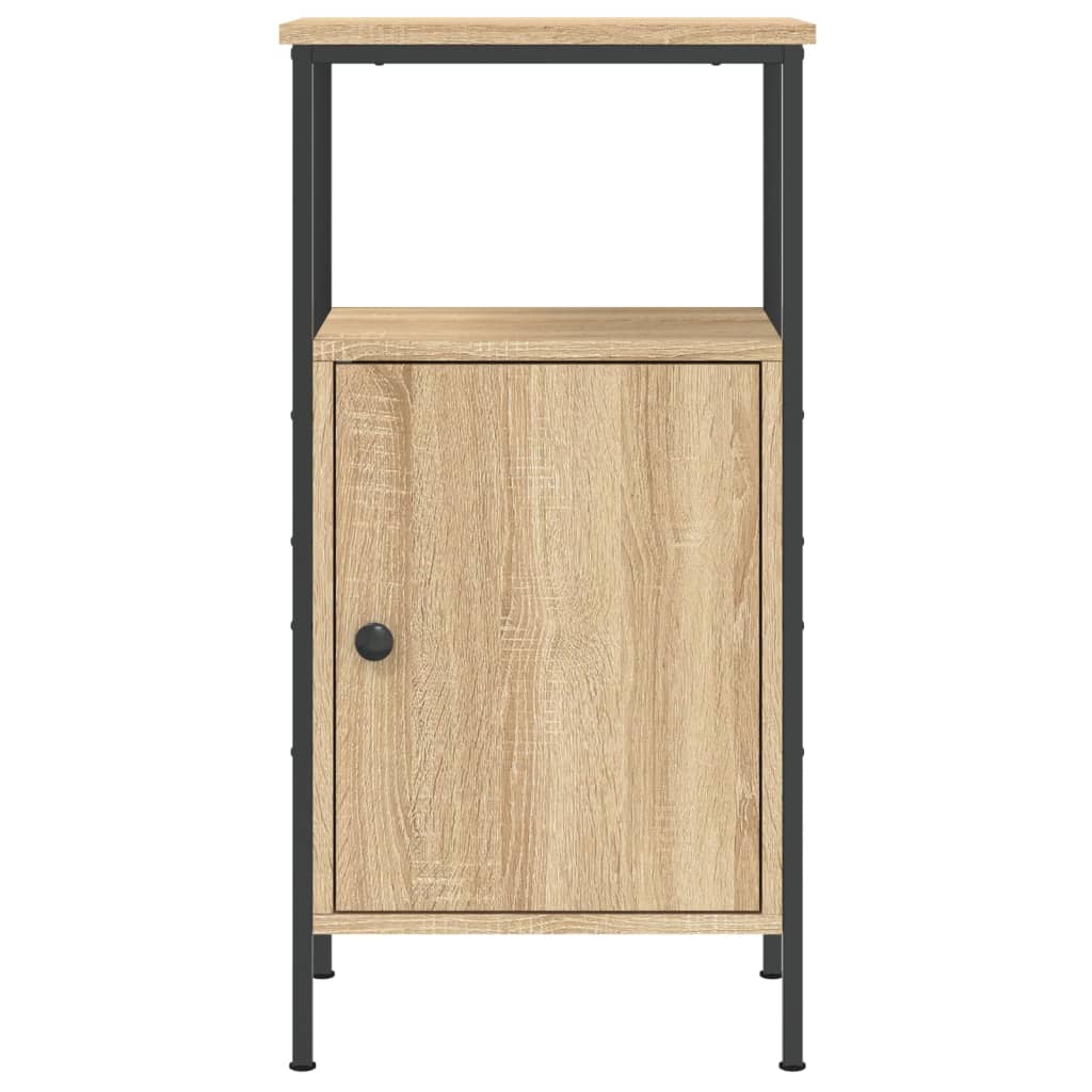 vidaXL Szafka nocna, dąb sonoma, 41x31x80 cm, materiał drewnopochodny