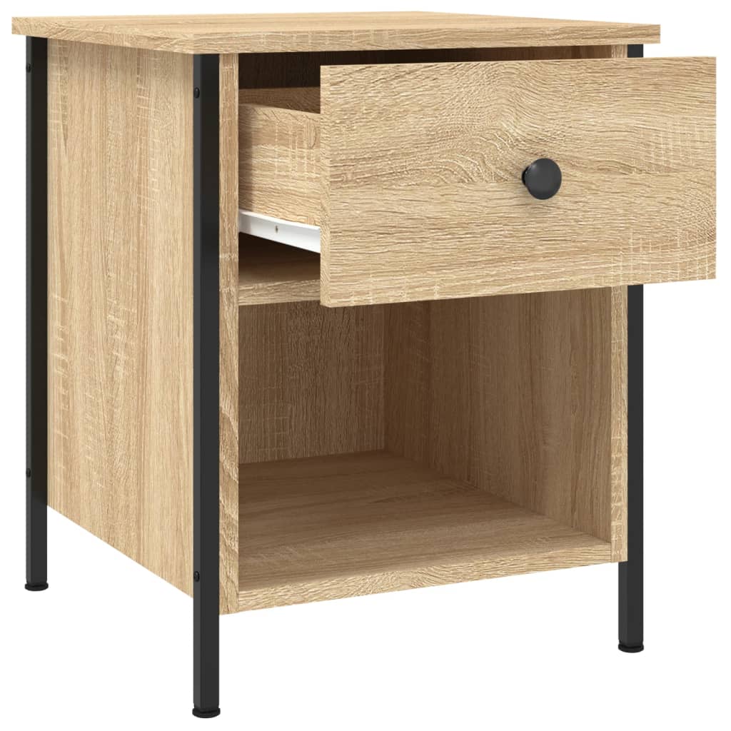vidaXL Szafka nocna, dąb sonoma, 40x42x50 cm, materiał drewnopochodny