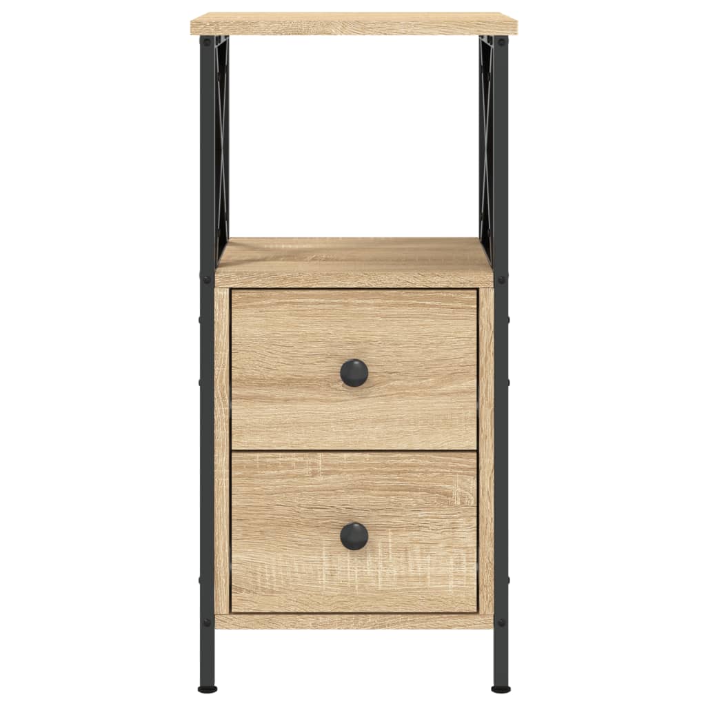 vidaXL Szafka nocna, dąb sonoma, 34x35,5x70cm, materiał drewnopochodny