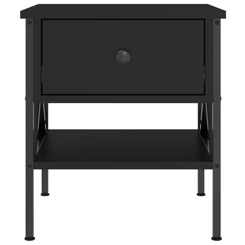 vidaXL Stoliki nocne, 2 szt., czarne, 40x42x45 cm