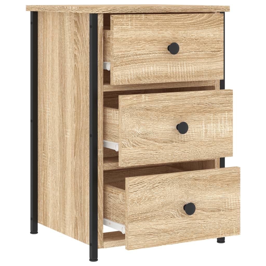 vidaXL Szafka nocna, dąb sonoma, 40x36x60 cm, materiał drewnopochodny
