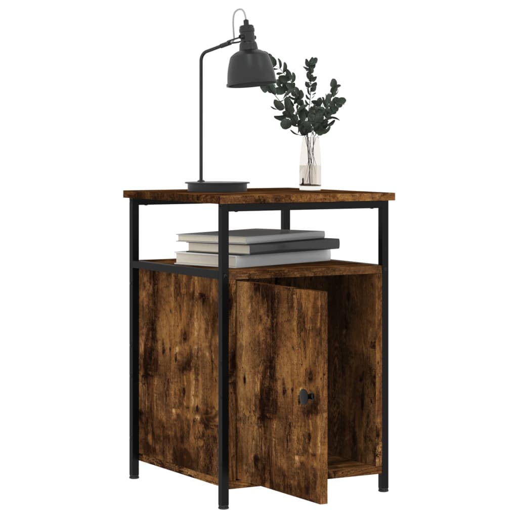 vidaXL Szafki nocne, 2 szt., przydymiony dąb, 40x42x60 cm