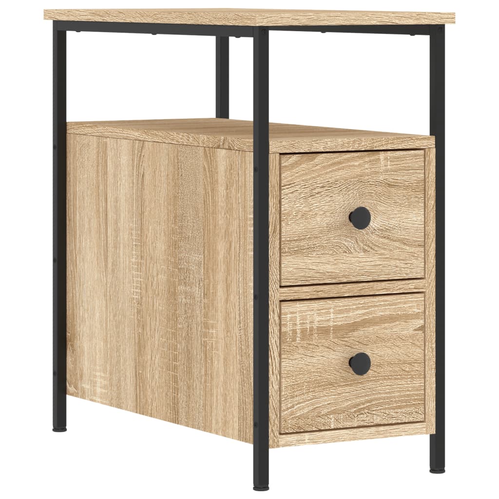 vidaXL Szafka nocna, dąb sonoma, 30x60x60 cm, materiał drewnopochodny
