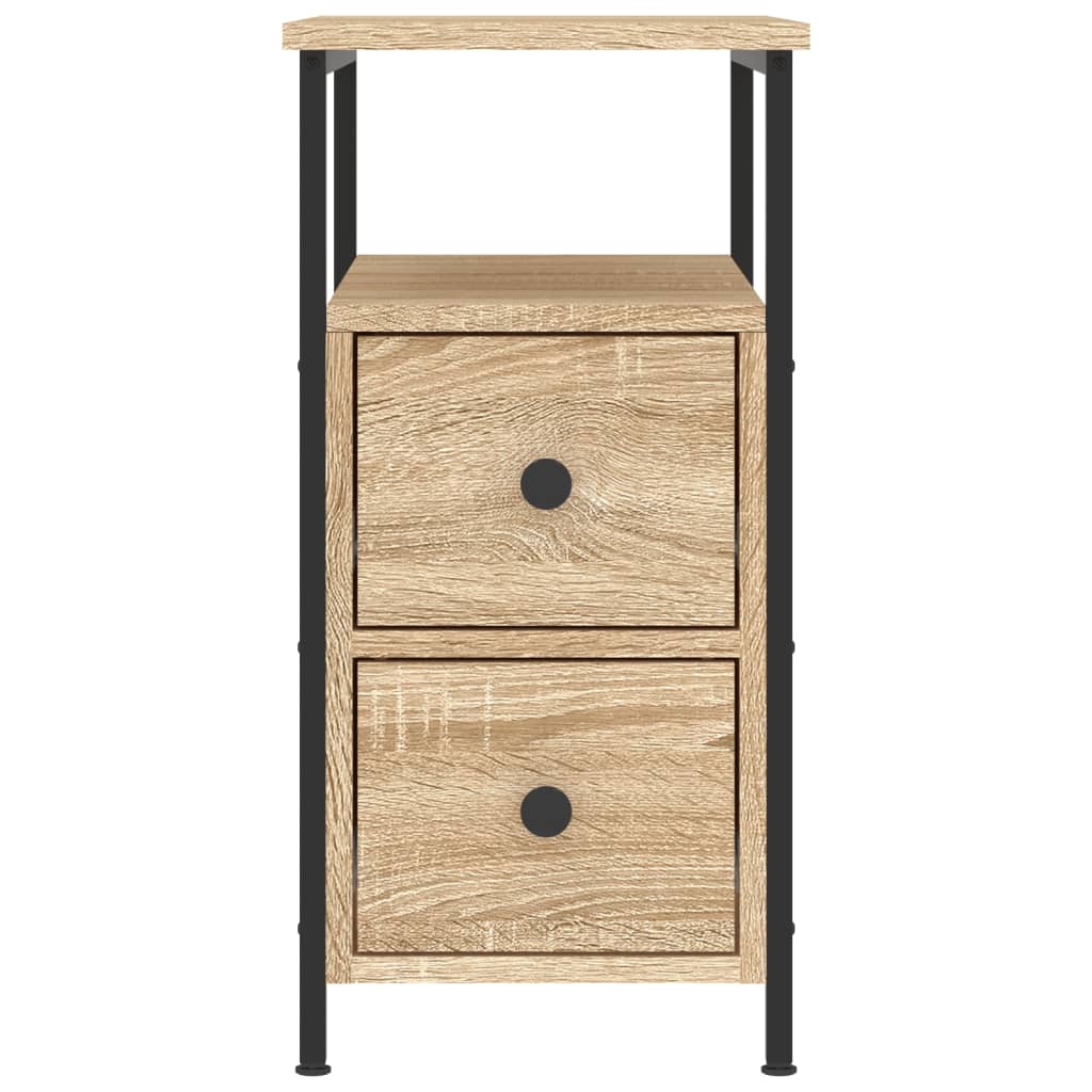 vidaXL Szafka nocna, dąb sonoma, 30x60x60 cm, materiał drewnopochodny