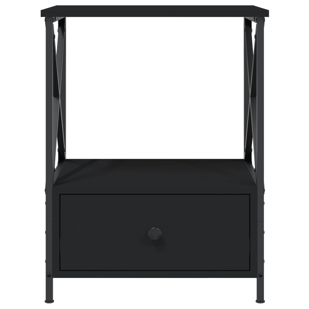 vidaXL Stoliki nocne, 2 szt., czarne, 50x41x65 cm
