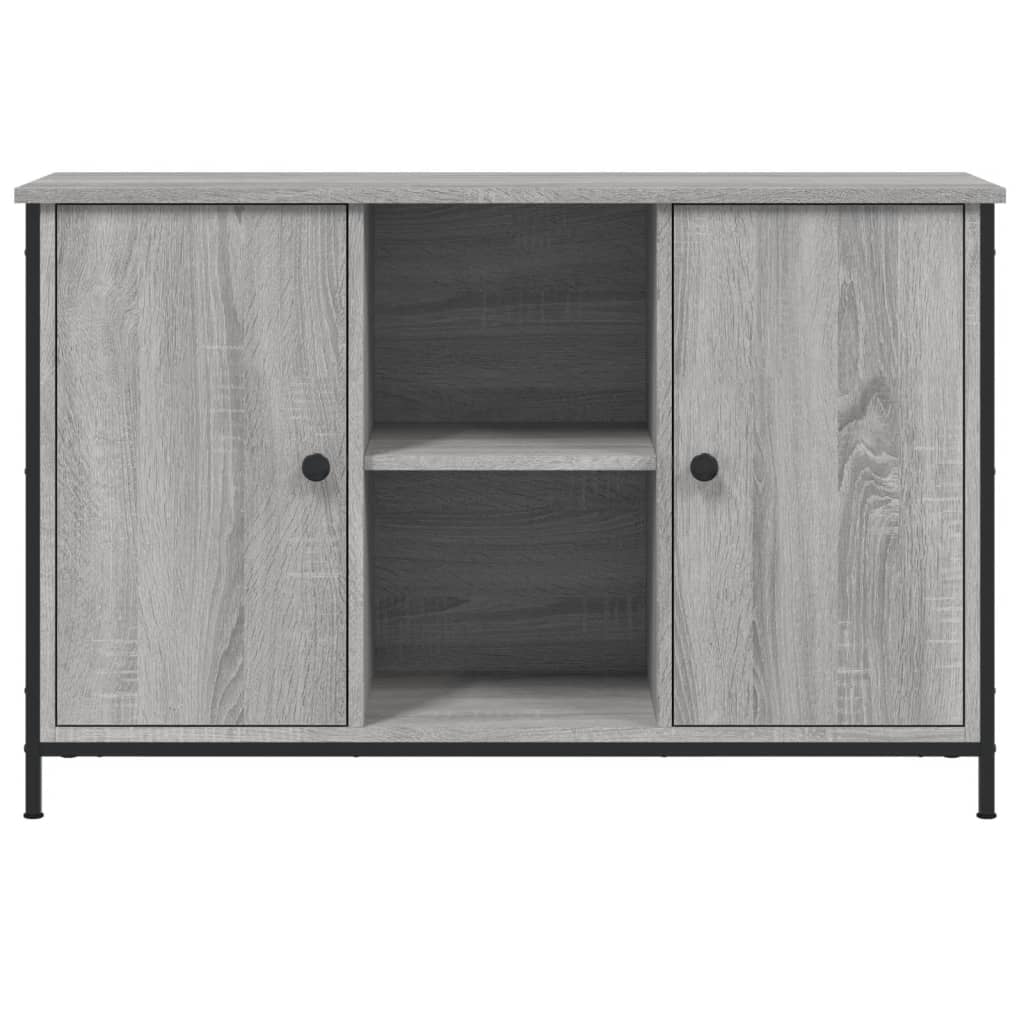 vidaXL Szafka pod telewizor, szary dąb sonoma, 100x35x65 cm