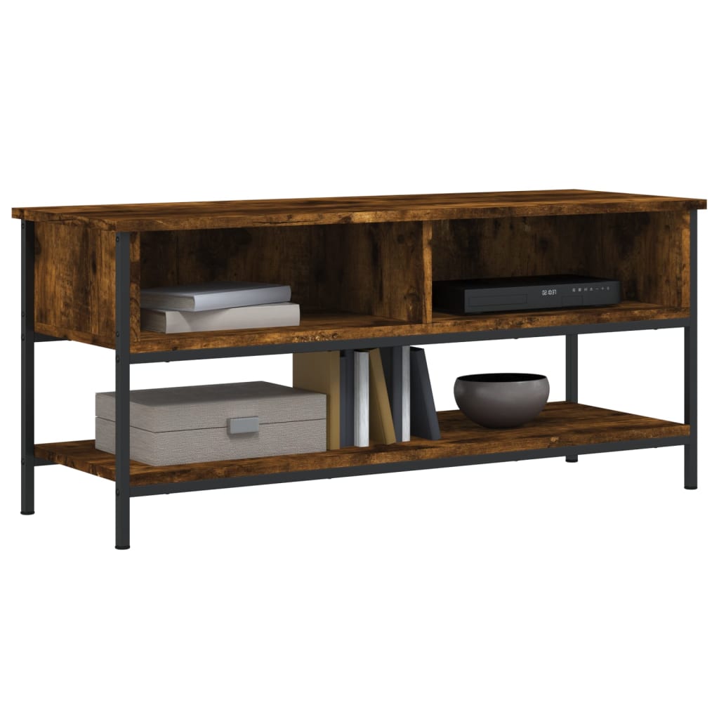vidaXL Szafka pod TV, przydymiony dąb, 100x35x45 cm