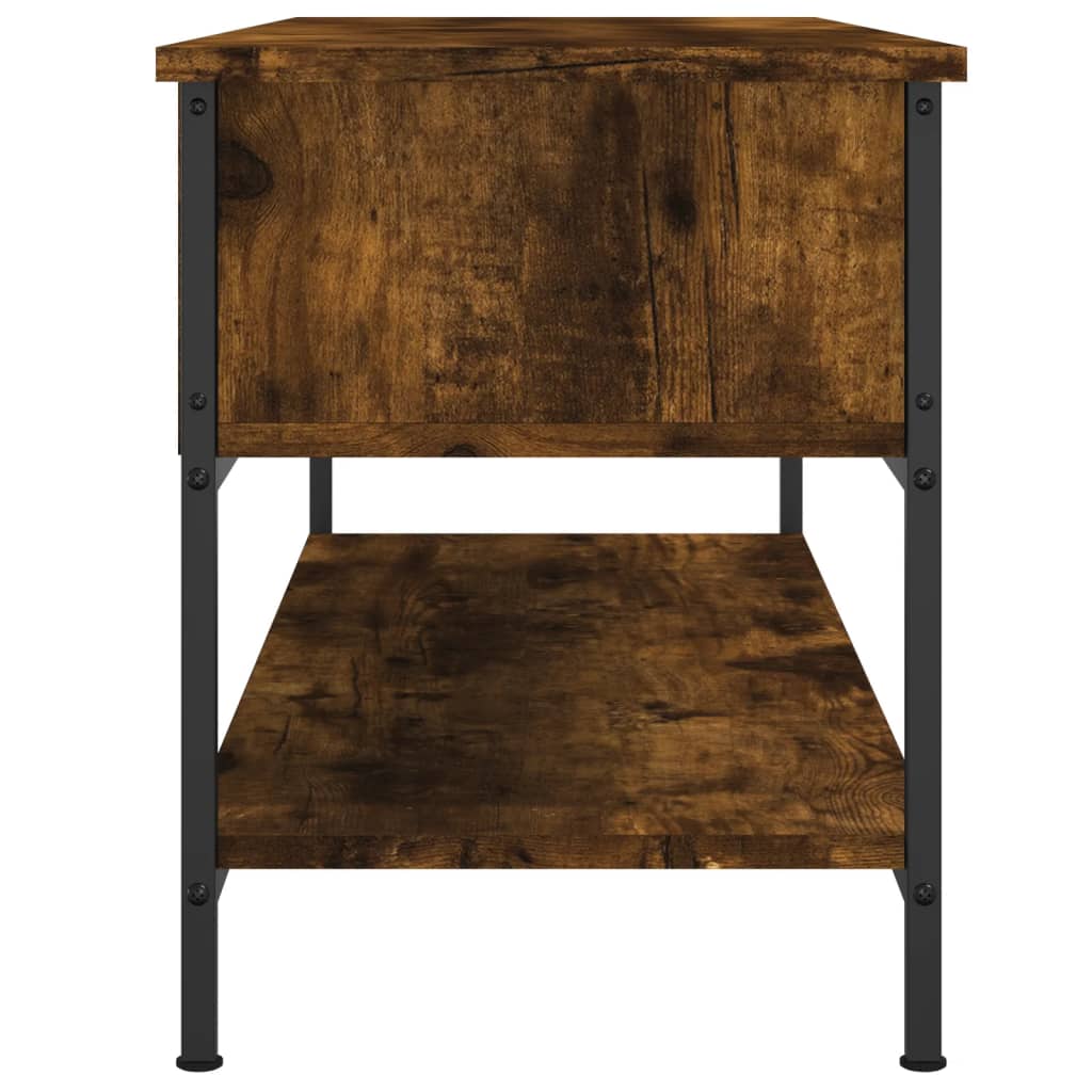 vidaXL Szafka pod TV, przydymiony dąb, 100x35x45 cm