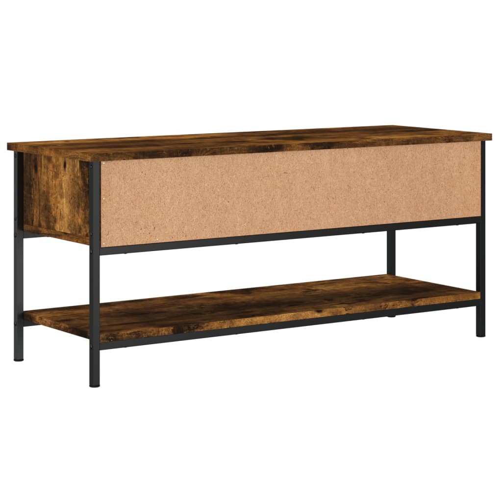 vidaXL Szafka pod TV, przydymiony dąb, 100x35x45 cm