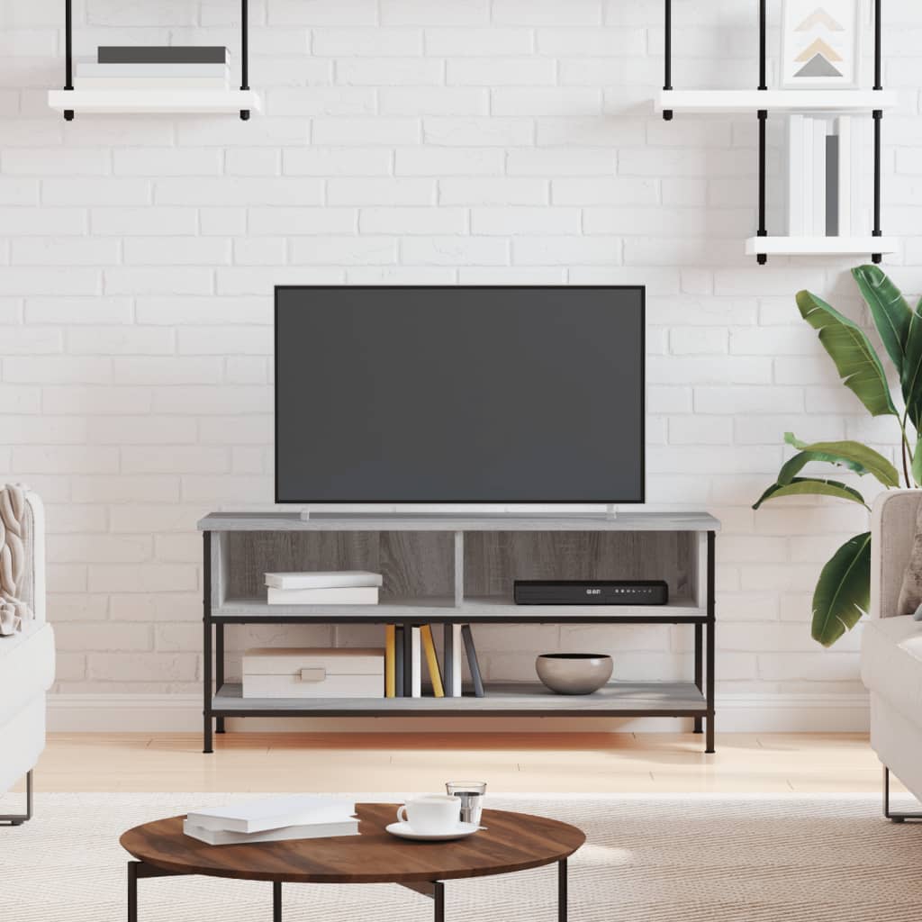 vidaXL Szafka pod TV, szary dąb sonoma, 100x35x45 cm