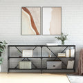 vidaXL Stolik konsolowy, czarny, 180x30x75 cm, materiał drewnopochodny