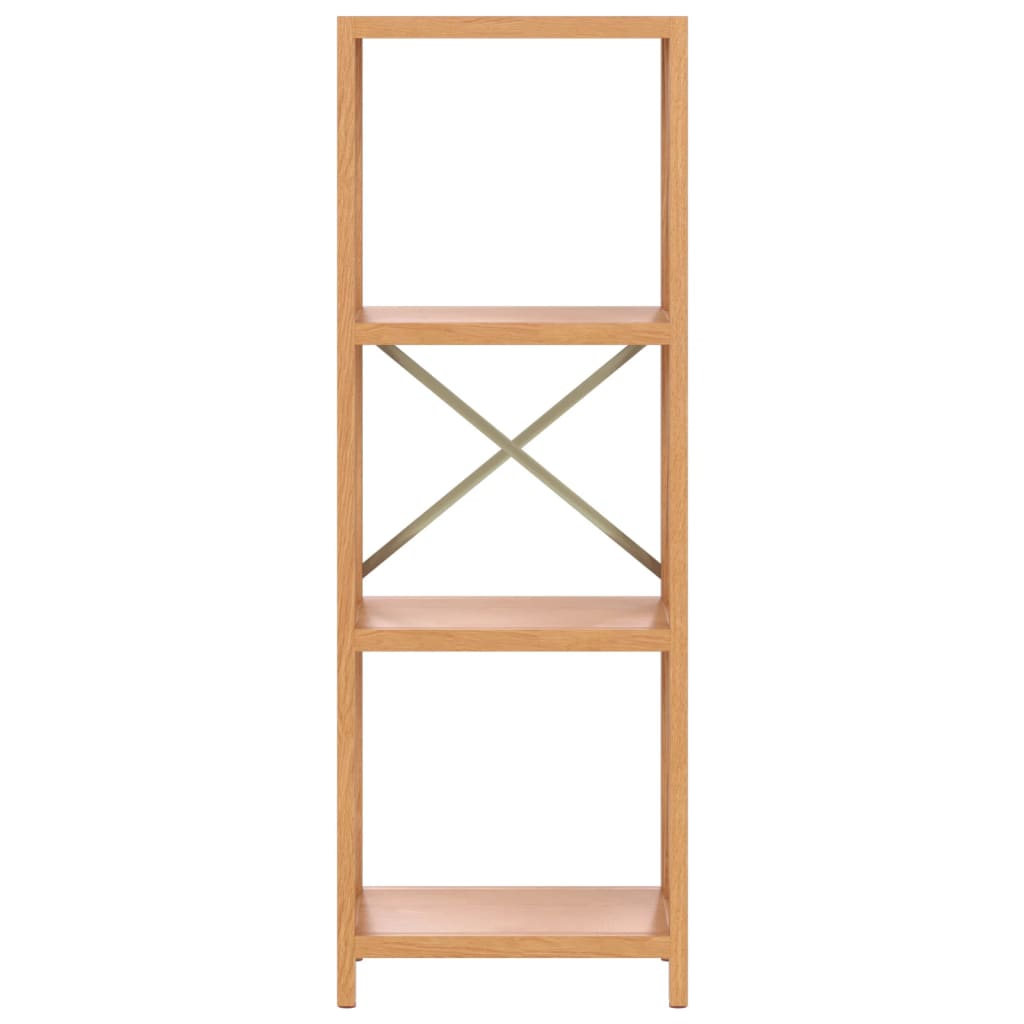 vidaXL Regał z 4 półkami, 40x30x112 cm, lite drewno dębowe