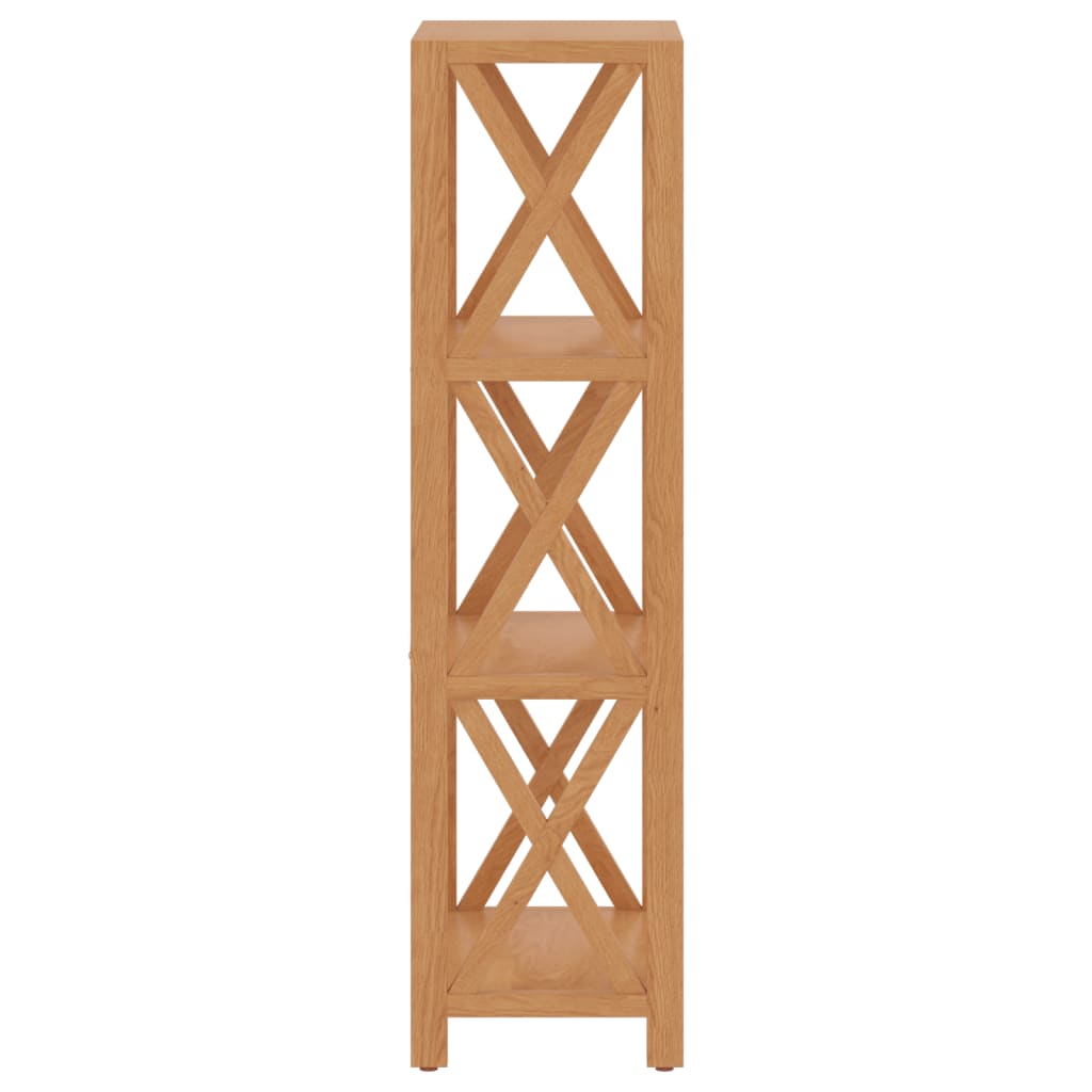 vidaXL Regał z 4 półkami, 40x30x112 cm, lite drewno dębowe