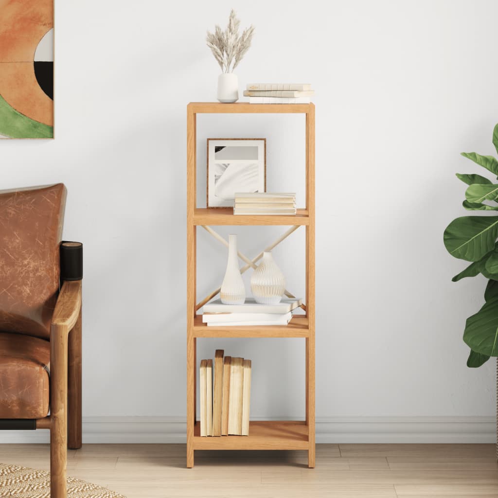 vidaXL Regał z 4 półkami, 40x30x112 cm, lite drewno dębowe